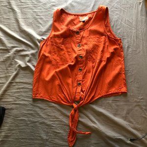 Universal Thread women's M button-up tie-front tank